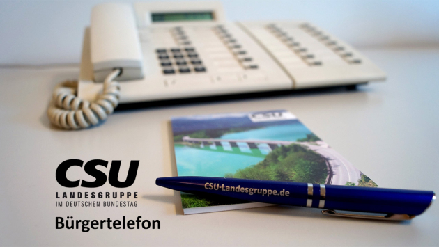 Offenes Ohr für die Bürger - Telefon-Hotline der CSU-Landesgruppe