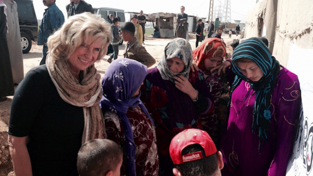 Dagmar Wöhrl im Flüchtlingscamp