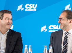 Alexander Dobrindt und Ministerpräsident Markus Söder