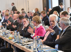 Mitglieder der CSU im Bundestag während der Klausurtagung