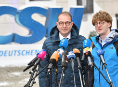 Pressestatement mit Alexander Dobrindt und Richard Socher