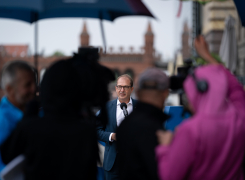 Alexander Dobrindt während der Pressekonferenz