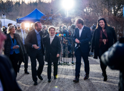 Ankunft von Ursula von der Leyen, Präsidentin der Europäischen Kommission, in Kloster Seeon