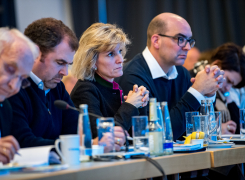 Mitglieder der CSU im Bundestag während der Klausurtagung
