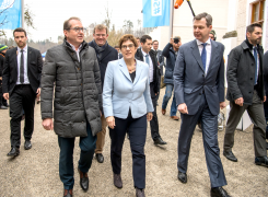 Ankunft von Annegret Kramp-Karrenbauer, Parteivorsitzende der CDU, in Kloster Seeon