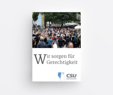 Booklet 'Wir sorgen für Gerechtigkeit'