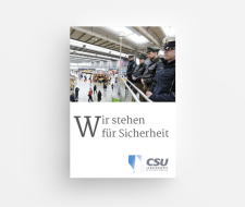 Booklet 'Wir stehen für Sicherheit'