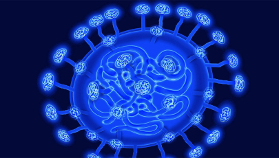 Illustration eines Coronavirus