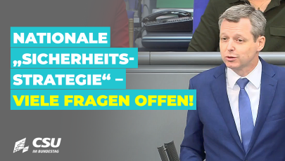 Thomas Silberhorn: Nationale „Sicherheitsstrategie“ – viele Fragen offen!