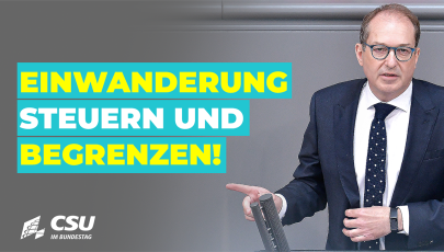 Alexander Dobrindt im Plenum des Deutschen Bundestages