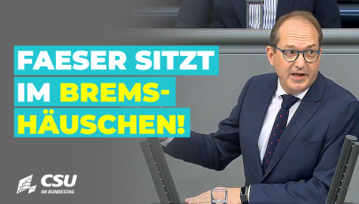 Alexander Dobrindt am Rednerpult im Plenum des Deutschen Bundestages