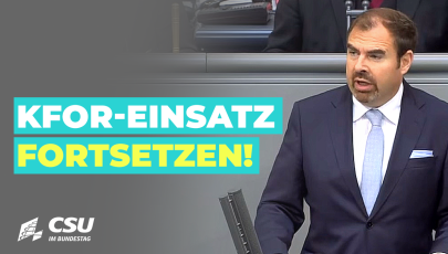 Florian Hahn am Rednerpult im Plenum des Deutschen Bundestages