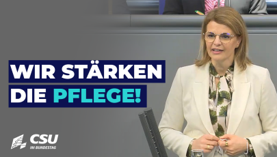 Katrin Staffler am Rednerpult im Plenum des Deutschen Bundestages