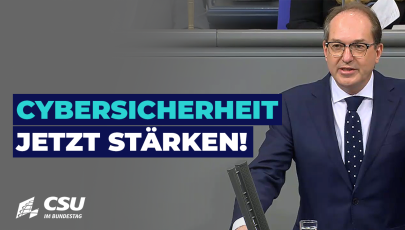 Alexander Dobrindt am Rednerpult im Plenum des Deutschen Bundestages