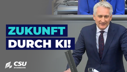 Hansjörg Durz am Rednerpult im Plenum des Deutschen Bundestages
