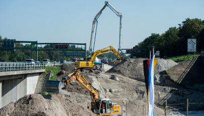 Autobahnausbau auf der A9