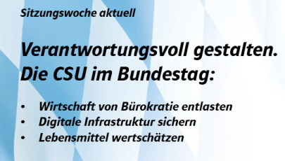 CSU-Landesgruppe: „Sitzungswoche aktuell“